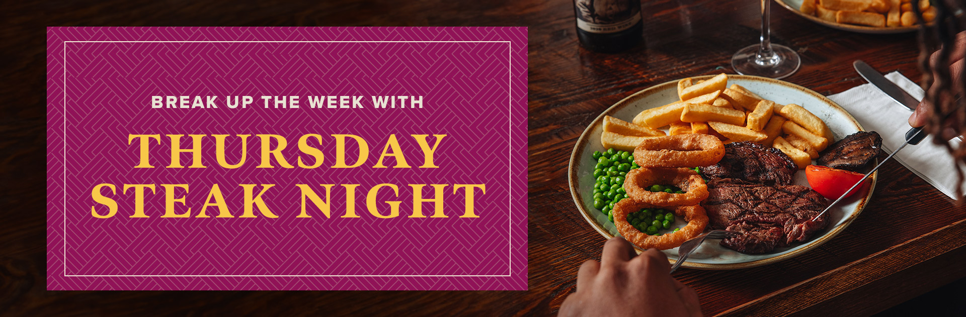 Thursday Steak Night at The Essex Arms